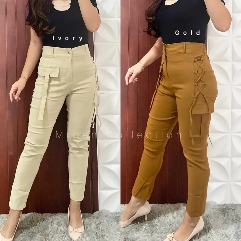 MROEN - 020 VERENA PANTS PINSIL KEPANG - SOFT JEANS STRECH CELANA PINSIL DEWASA ( bb50-70kg) Wanita Pensil Cewek Panjang Stretch Tebal Nyaman Karet Kancing