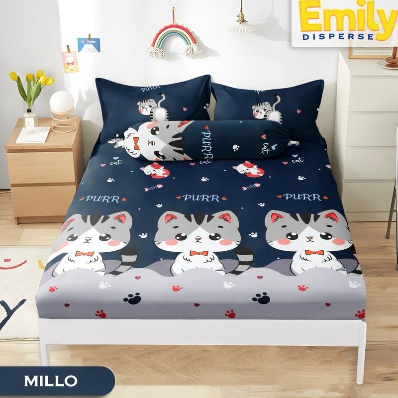 SPREI SAJA MOTIF KARAKTER HOME MADE HALUS TIDAK LUNTUR 2