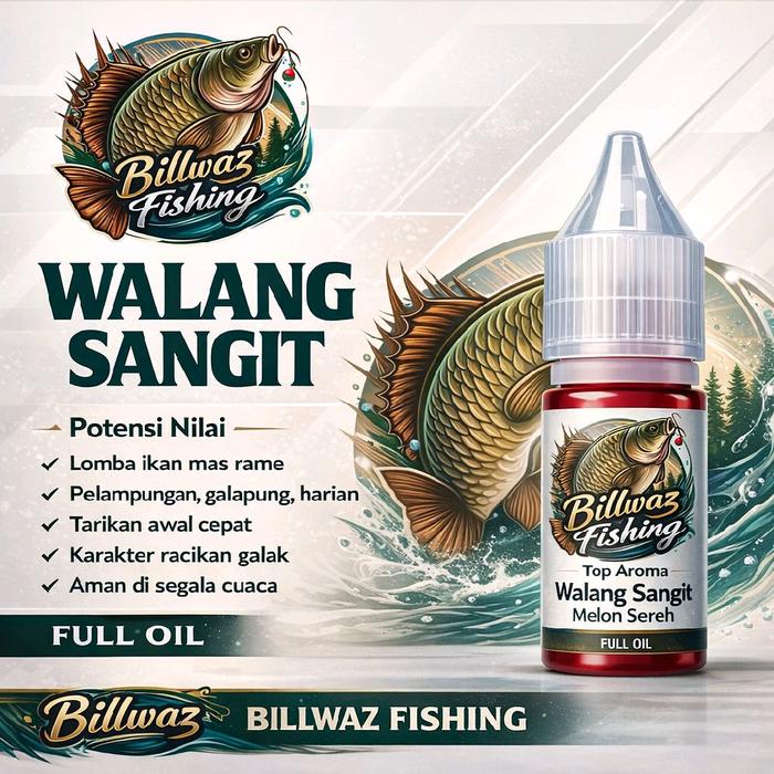Gambar Billwaz Fishing Essen Ikan Mas Sprint Walang Melon Sereh Spesial Lomba Durasi Singkat Umpan Pemancingan Full Oil - 10ml dari Billwaz_NEW Kab. Bandung Tokopedia