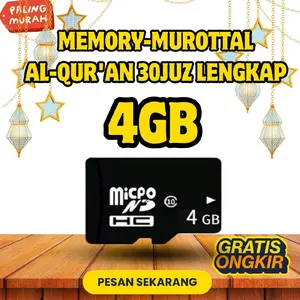 MEMORI 4GB ISI MUROTAL AL-QUR'AN 30 JUZ LENGKAP