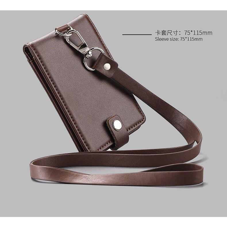 Product Introduction of Real Leather Badge Holder Clear ID Card Pouch Staff Work Chest Cards Name Tag Holders with Lanyard Business Formal Accessories 17
