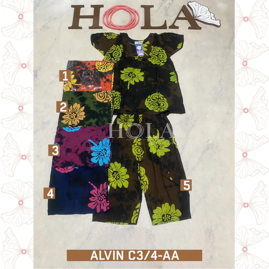 HOLA_FASH | Setelan ALVIN 3/4  abg pendek , setelan hotpant,Setelan Batik, Homie oneset, setcel rumah adem, oneset