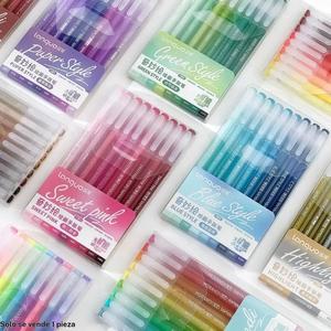 Set de plumas de gel, 9 piezas por caja, Pluma para colorear de diario en una variedad de colores arcoíris, Set de plumas para adultos para colorear en diarios y caligrafía, Hechas para escribir a diario, diarios y dibujo