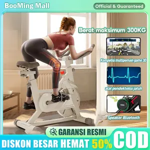 【BooMing】Spinning Bike Sepeda statis Tes Detak Jantung Sepeda olahraga Exercise Bikes Berputar Peralatan Olahraga Sangat Tenang Dalam Sepeda statis Spining bike Hitam alat fitnes rumah Sepeda statis peralatan Cardio Sepeda Fitness alat olahraga pengecil