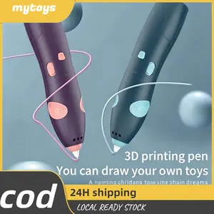 Pulpen Cetak 3D Nirkabel Suhu Rendah Tidak Bakar Tangan Mainan Edukasi Gambar 3D Berkualitas Hadiah Anak COD Kirim 24 Jam