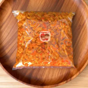 MAKARONI CIKRUH DAUN JERUK PEDAS ORIGINAL CEMILAN CAMILAN FOOD PEDAS 250GR