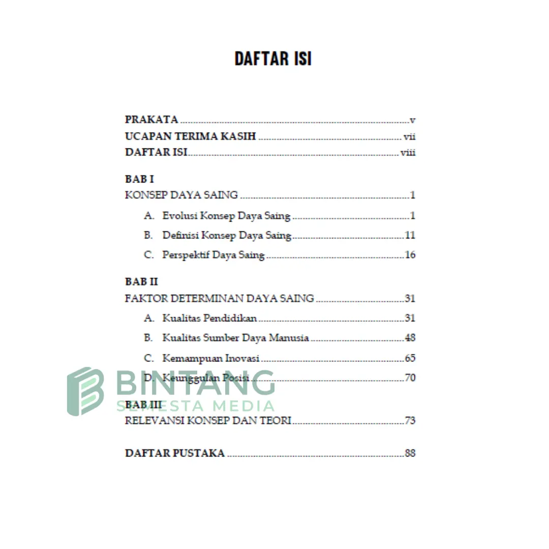 Daya Saing: Konsep, Perspektif, dan Determinan - Jeffry Wowiling, dkk.