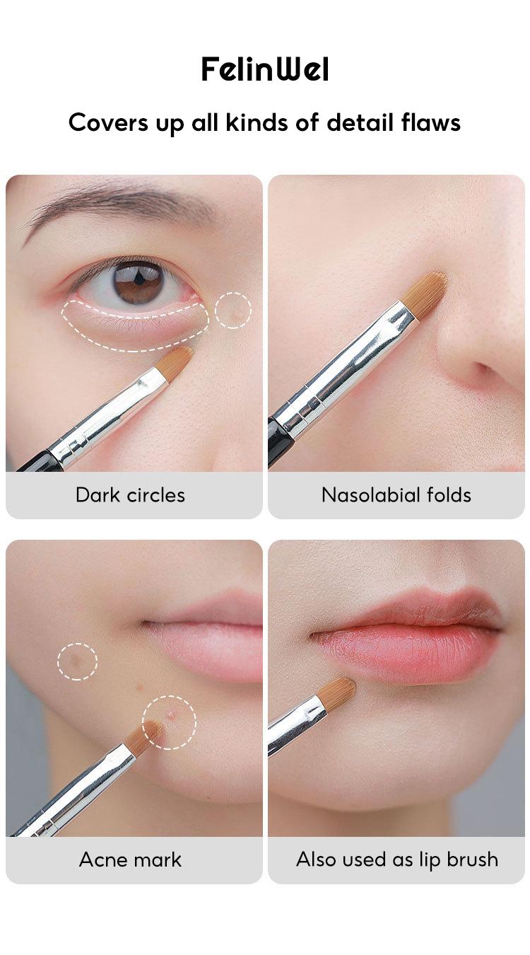 Small Mushroom Concealer Brush For Spots Acne Marks Dark Circles