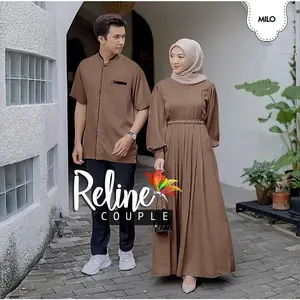 SALE!! CP RELINE GAMIS COUPLE PREMIUM SHAKILA GAMIS COUPLE JUMBO BAJU COUPLE MuslimAH Muslim Panjang Pasangan Setelan Wanita Koko Dress Keluarga Lebaran