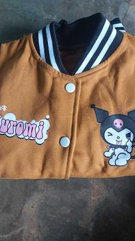 Product Review of Jaket Anak Perempuan KUROMI Varsity Model dengan Kancing Pengencang, Cocok untuk Musim Semua - 2-12 Tahun - Fashion, Pakaian from M**d R**n 0