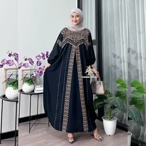 Kaftan Motif Bulan Rayon Tebal Jumbo Ld 180 cm