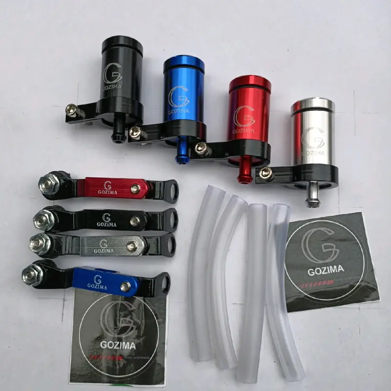 Paket Variasi 2item Tabung Minyak Rem Model Pen'iss Cnc Plus Breket Tabung Minyak Rem Cnc Full CNC Plus Selang And Breket Selang Universal Semua Motor 2