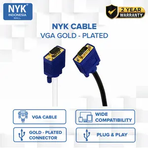 NYK Cable Kabel VGA 1.5 Meter GOLD PLATE