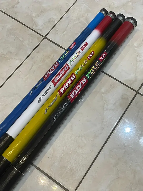Tegek Utecate Puyu Pole | Stik Gabus Kaku Ring Tip Fiber Solid | Joran Mancing Dudul Super Kuat dan Awet | Joran Tiang Bendera dan Galah Burung 5