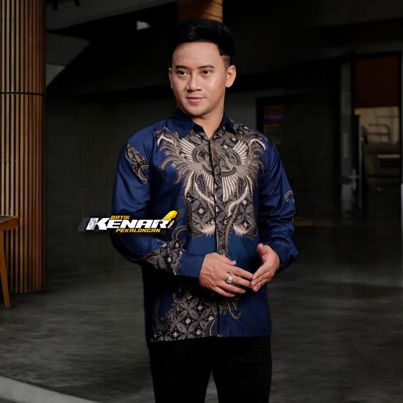 Product Introduction of KEMEJA BATIK PRIA LENGAN PANJANG MOTIF RAHWANA RAJA KEMEJA TERBARU Katun Seragam Pekalongan Baju 2