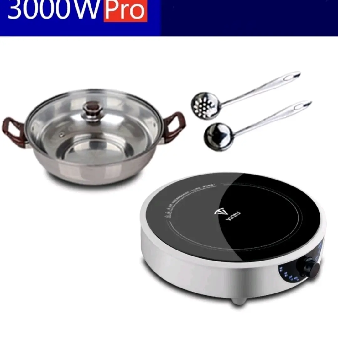 Induction Cooker 3000W with Pot Hot Pot Multi Cooking Pot