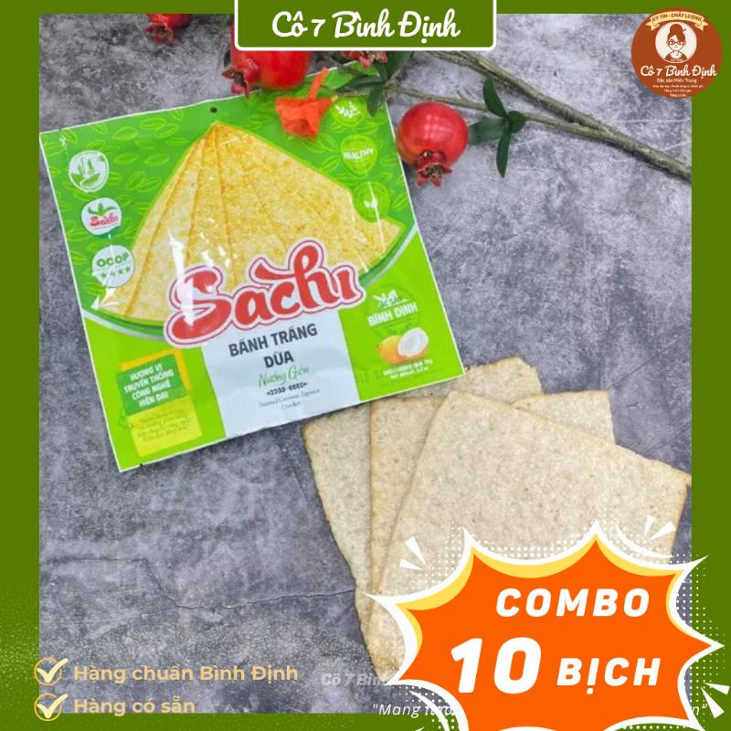 khuyến mãi giao hàng nhanh COMBO 10 Bánh tráng gạo nướng sẵn Sachi - Bánh tráng…