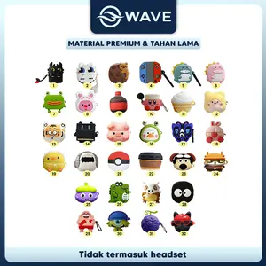 [KL] Case WM01 WM02 Baseus Encok Earphone Silikon Karakter Kartun 3D 58 Jenis