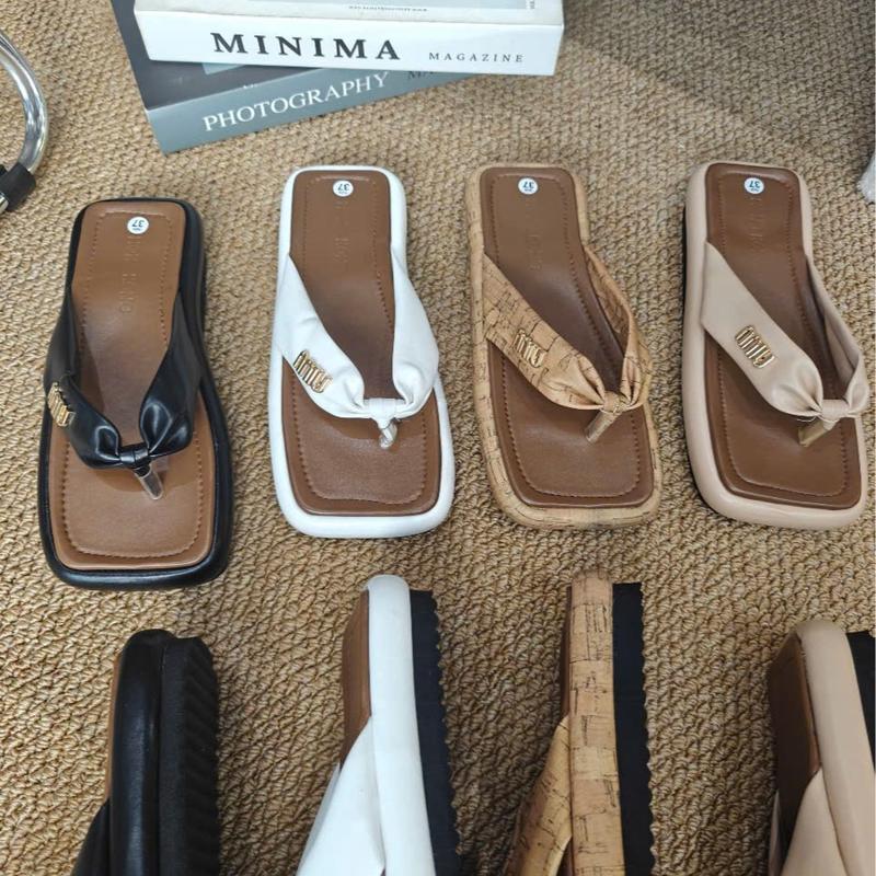  Dép bánh mì cao 3 cm quai kẹp mùa hè siêu êm chân thoáng mát KM006 