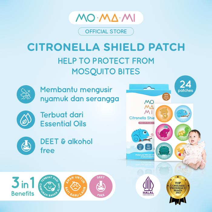 Gambar Momami Citronella Shield Patch - Sticker Anti Nyamuk Anak 100% Bahan Alami Bebas Deet Aman untuk Anak Bayi - 2 Pcs dari Momami_NEW Kab. Bogor 5 Tokopedia