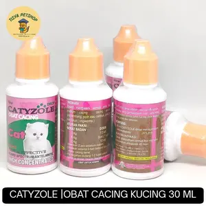 Catyzole 30 Ml Obat Cacing Kucing Cat Kitten Adult