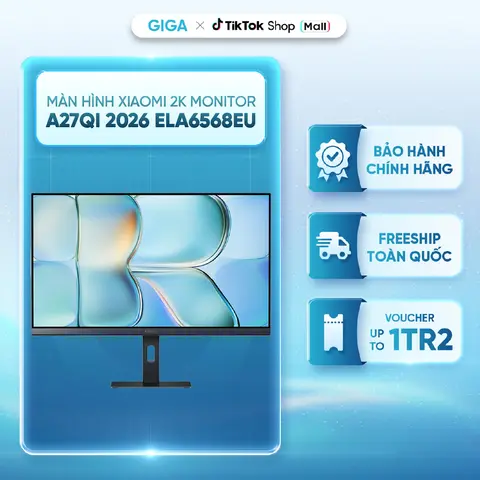 Màn hình máy tính Xiaomi 2K Monitor A27Qi 2026 ELA6568EU 27 inch - Góc nhìn rộng 178° - Tần số quét 120Hz