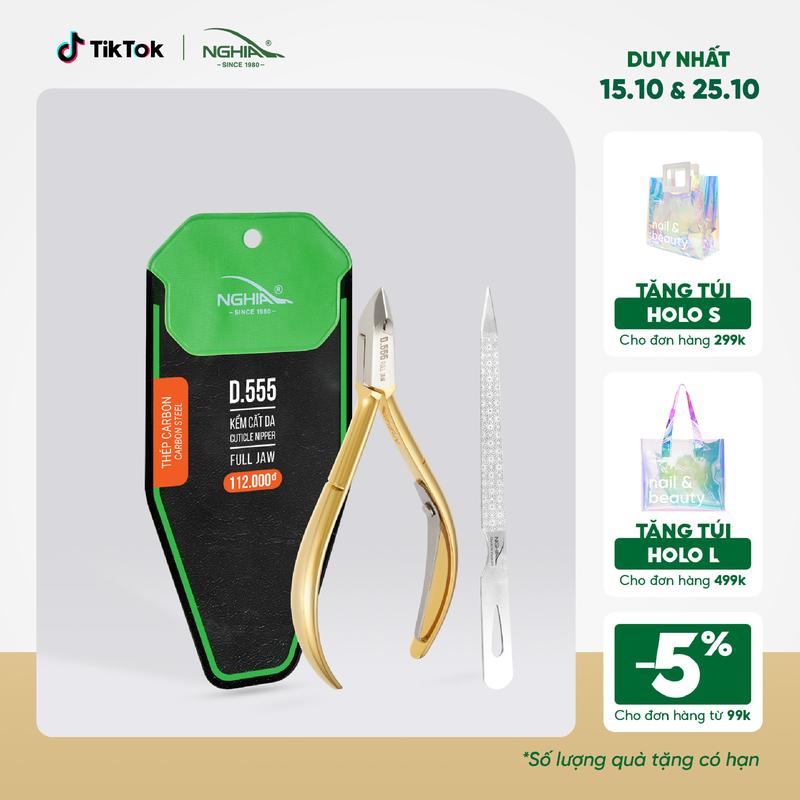 Kềm Cắt Da Thép Chuyên Dụng Mạ Vàng 24K KỀM NGHĨA D.555 kemcat  dasieuben