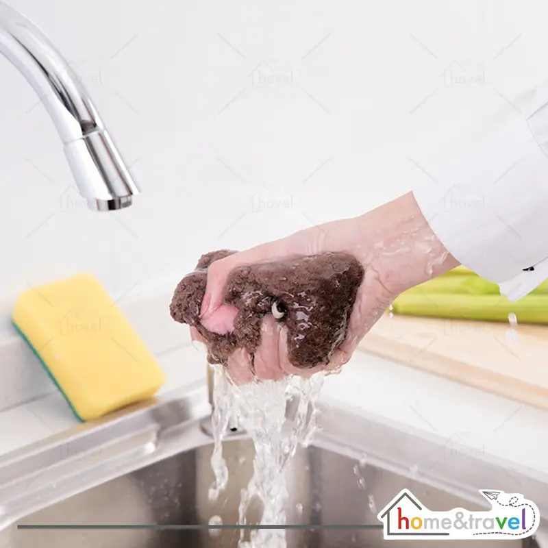 𝗛𝗢𝗩𝗘𝗟𝗦𝗛𝗢𝗣 Kain Lap Tangan Handuk Bunga Multifungsi Model Gantung Murah Abu Biru 3