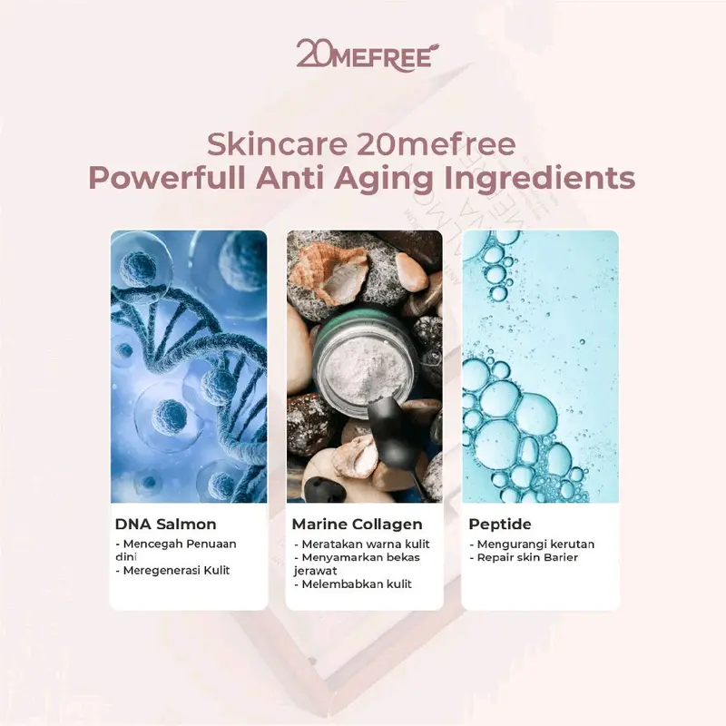 Salmon DNA Mefree - Anti Aging Serum For All Skin - Anti Penuaan, Perawatan Kerutan Wajah, Serum Anti Aging dan Mengencangkan Kulit Kering 4