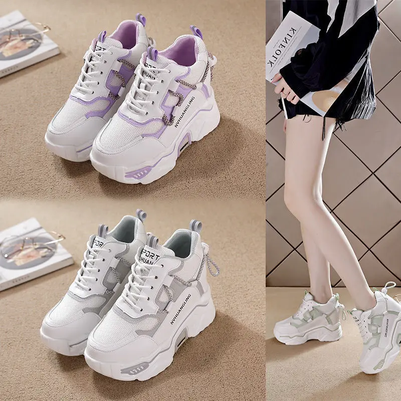 Giày Nữ, Dad Shoes, Hàng Mới Về Mùa Hè Và Mùa Thu 2024, Thoáng Khí Và Thoải Mái, Phong Cách Dễ Phối Đồ Giày Thể Thao Lưới Thường Ngày Đế Dày Sneaker 2