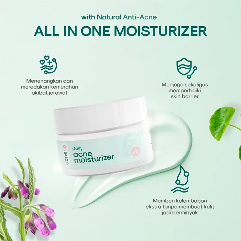 [NEW] Acneno Daily Acne Moisturizer isi 30gr | Melembabkan & Memperbaiki Skin Barrier Dengan Kandungan Panthenol  | Mencegah Jerawat | Aman Untuk Bumil & Busui | BPOM Original 7