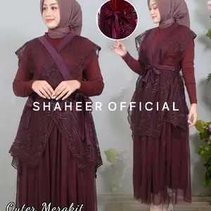 (sh) OUTER VEST + ROK TUTU // AOUTER TILLE BORDIR // VEST TILLE + ROK TUTU VIRAL