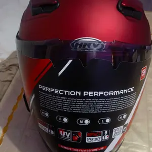 Helm HRV Maximo Spoiler Visor Flat SNI Kekinian visor clear/smoke