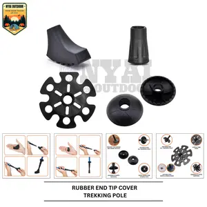 rubber tip treking pole tutup karet ujung trekking pole tongkat