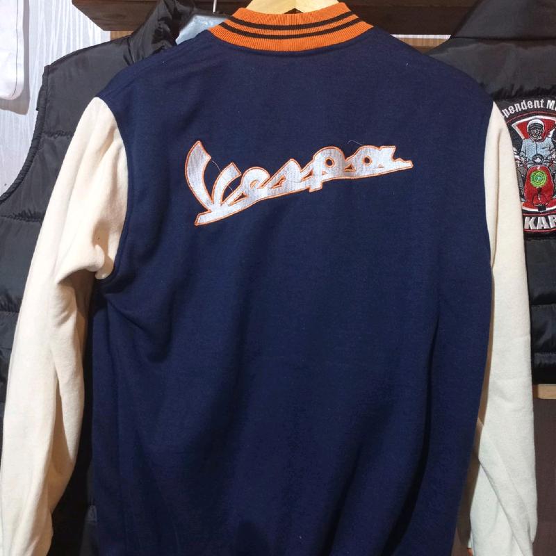 Jaket Varsity Vespa unisex Limited Edition Baseball fleece 5