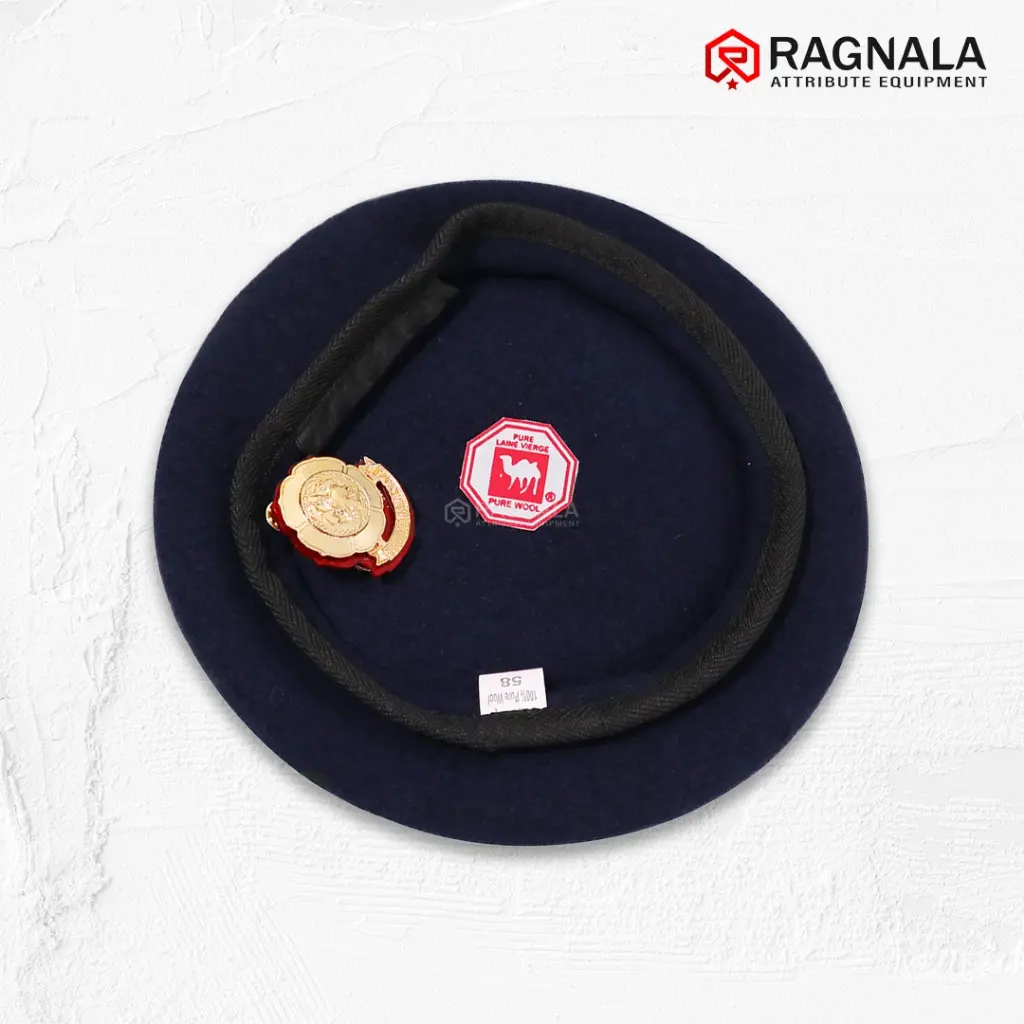 Baret Damkar Satu Set dengan Emblem / Baret Merk Camel