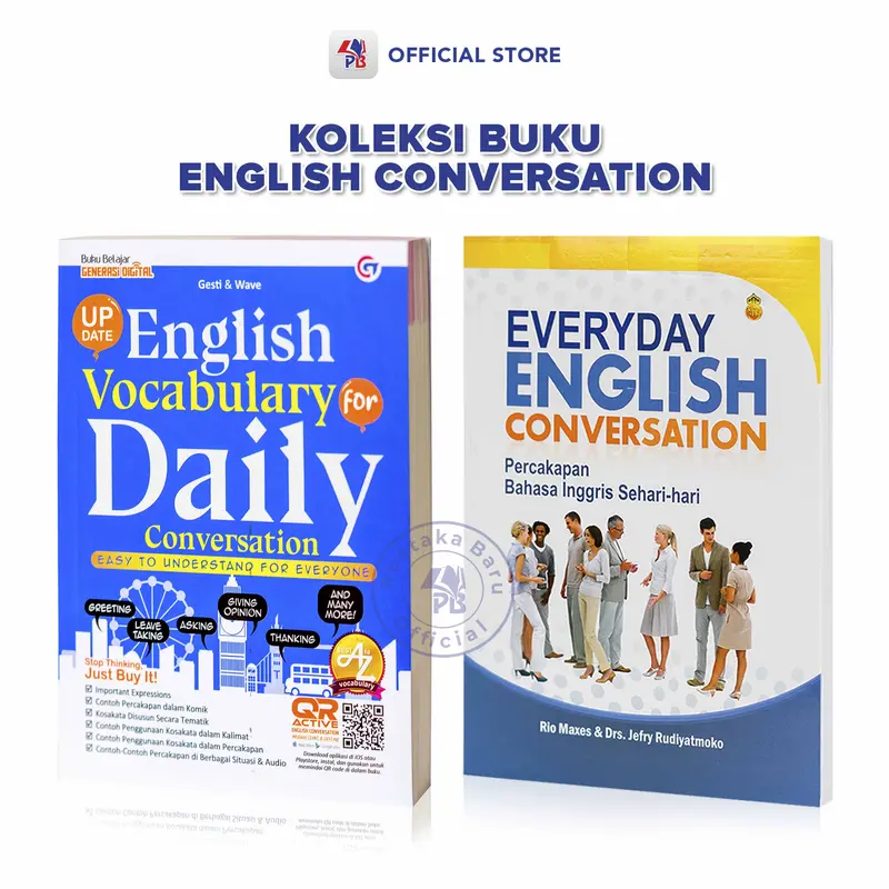 Buku Bahasa Inggris Everyday English Conversation Lancar Percakapan Bahasa Inggris Sehari hari / English Vocabulary For Daily Conversation / Mahkota Kita - MK 0
