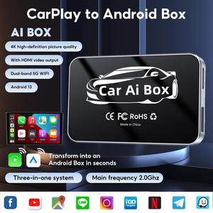 Carplay  Ai Box Wireless Carplay Adapter Android 13 4+64G/6+64G CarPlayAi Box Supports Original Car with Wired  Carplay Box