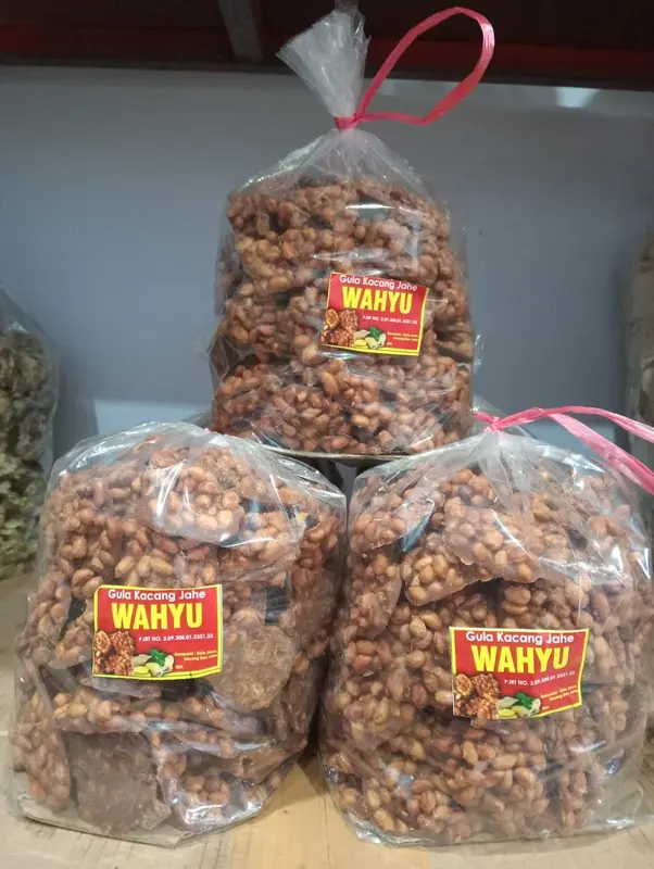 Ampyang Kacang Gula Jawa 1kg Enting-Enting Kacang Manis Legit Gula Jawa Asli Jajan Jadul Kacang Manis Gula Merah 0
