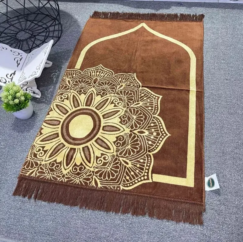 Sajadah Sholat Turki Flora Ukuran 110x70cm Bahan Halus Dan Lembut Murah Kualitas Premium 3