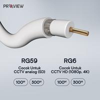 Gambar PROVIEW POWER CABLE RG59 & RG6 100M & 305M High Quality Tembaga Padat Anti Ngadat - RG59, 100m dari Proview Indonesia Kota Administrasi Jakarta Barat 5 Tokopedia