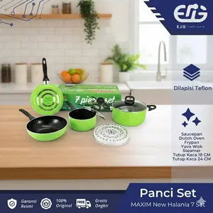 Panci Set Teflon Maxim New Halania Set 7 Piece Set Free Packing Bubble