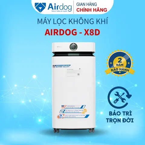 Máy lọc không khí gia đình AIRDOG X8D - Phạm vi lọc 110m2 - Bảo hành chính hãng 24 tháng