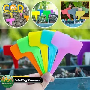 6 PCS PENANDA LABEL/NAME & DATE TAG TANAMAN HIAS ( CAMPUR 6 WARNA)