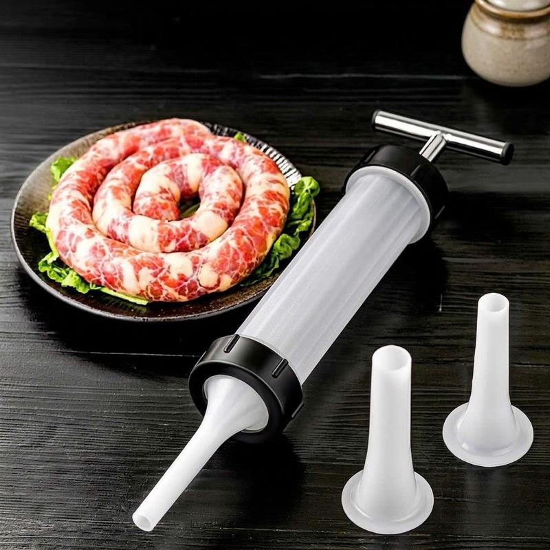 Dụng cụ nhồi xúc xích, lạp xưởng, lòng dồi bằng tay siêu tiện lợi, Nhựa PP an…