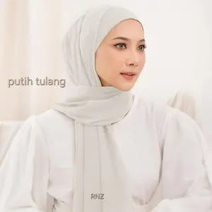 Hijab Pasmina Ceruty Flowy | Mudah Dibentuk Pasmina Ceruty Polos Daily Wear