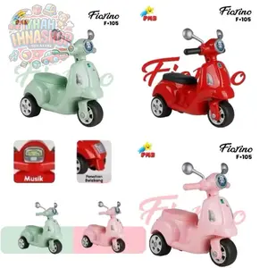 Mainan anak Vespa foot To Floor F 105 FIORINO PMB mainan musik Motor Plastik Toys