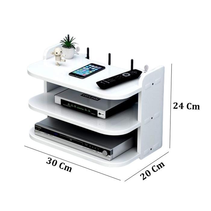Rak Gantung Dinding Minimalis Set Top Box Dvd Ambalan Router Wifi ...