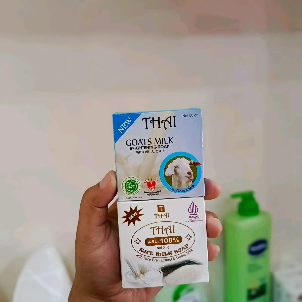 THAI GOATS MILK BRIGHTENING SOAP & THAI RICE MILK SOAP