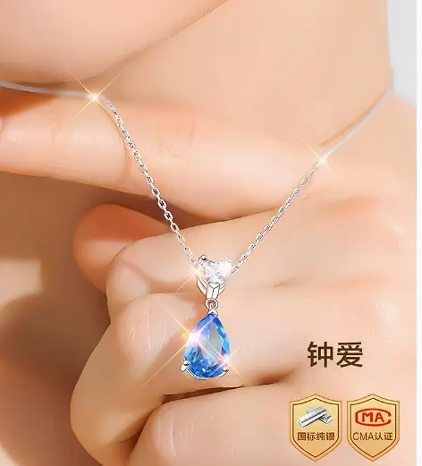 sliver plated gold unisex  semiprecious stone necklaces & pendants